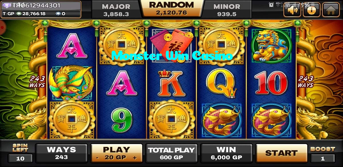 available types of Monster Win Casino bet including pre-match live express and system bets